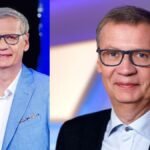 Fernsehmoderator Günther Jauch bei einem öffentlichen Auftritt; seine Tochter Mascha wird aus Gründen der Privatsphäre nicht gezeigt.