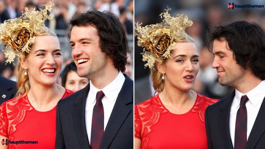Fotocollage von Ned Rocknroll und Kate Winslet bei einer öffentlichen Veranstaltung