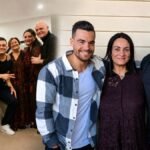 Maria Zarrella bei einem öffentlichen Auftritt mit der Familie Zarrella