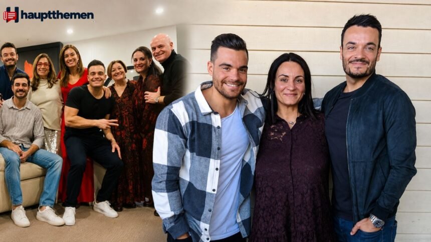 Maria Zarrella bei einem öffentlichen Auftritt mit der Familie Zarrella
