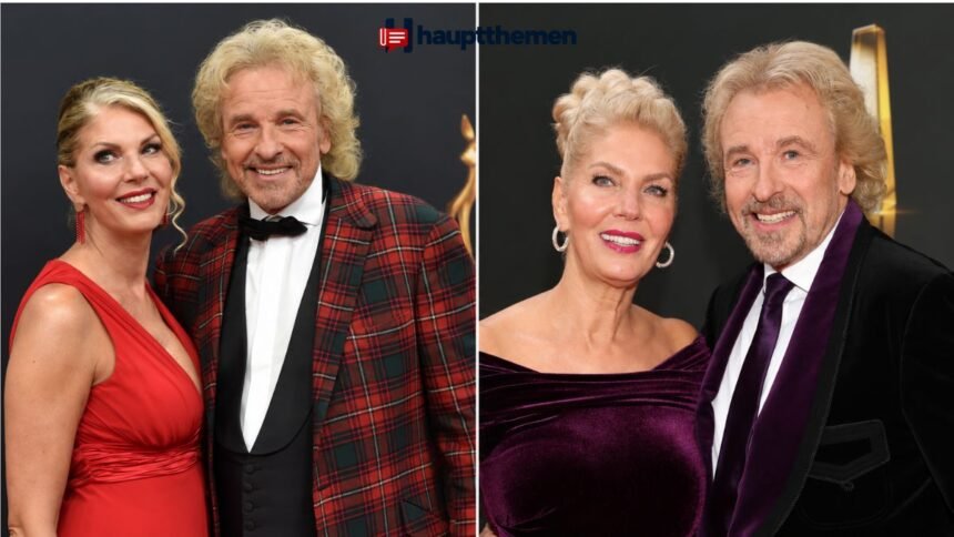 Karina Mross gemeinsam mit ihrem Ehemann Thomas Gottschalk bei einem öffentlichen Auftritt