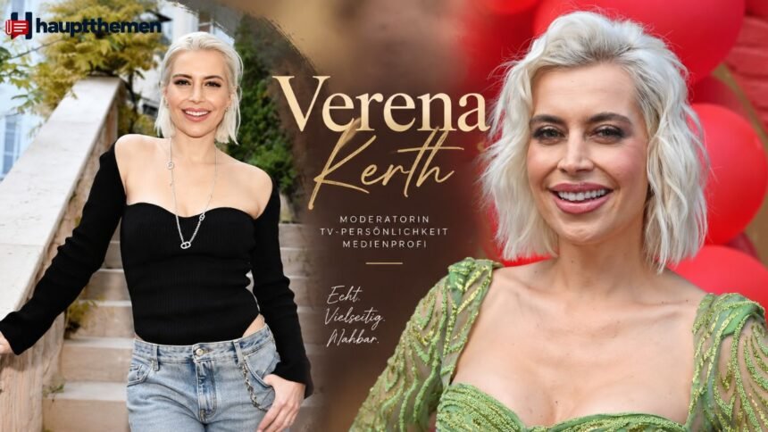 Verena Kerth deutsche Moderatorin bei einem öffentlichen Auftritt