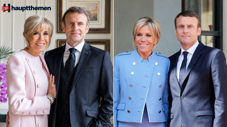 Brigitte Macron und ihr Ehemann Emmanuel Macron bei einem öffentlichen Auftritt