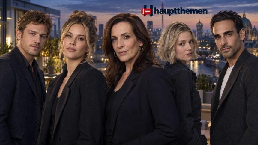 Darstellerinnen und Darsteller der RTL-Serie GZSZ in einer aktuellen Presseaufnahme